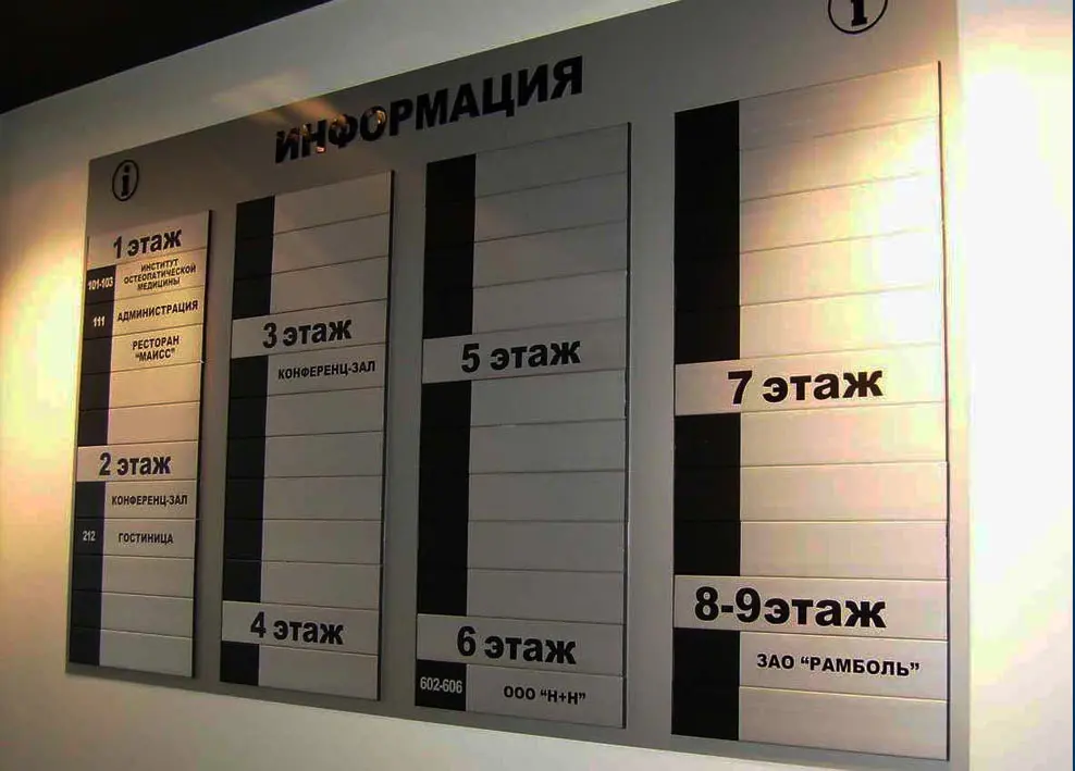 Навигация бизнес-центра, пример 3
